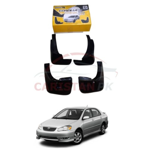 Toyota Corolla Mud Flaps Splash Guards Black 2002-08