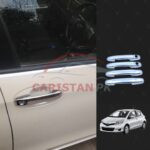 Toyota Vitz Chrome Door Handle Covers Design A 2011-16 Toyota Vitz Chrome Door Handle Covers Design A 2011-16
