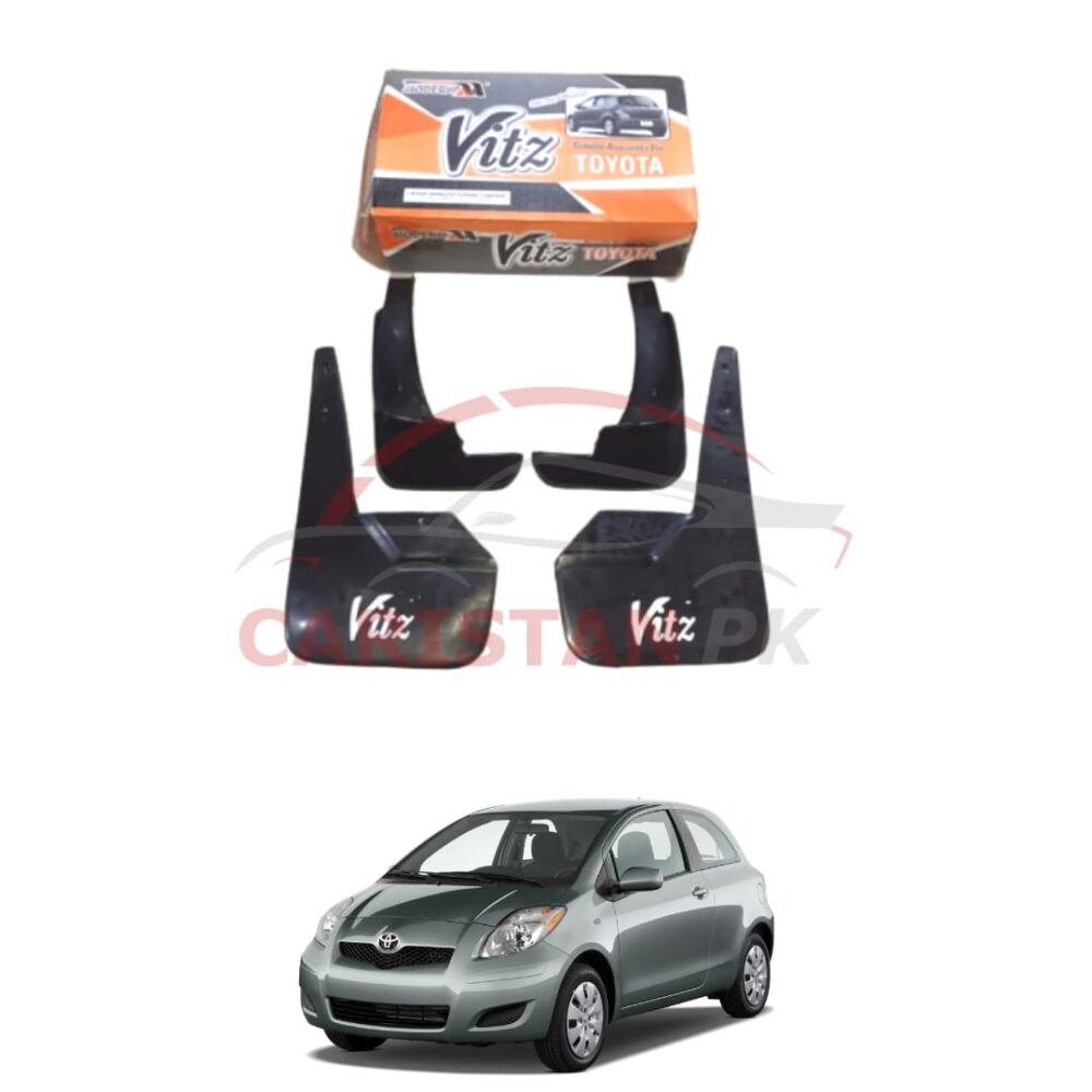 Toyota Vitz Mud Flaps Splash Guards Black 2006-10