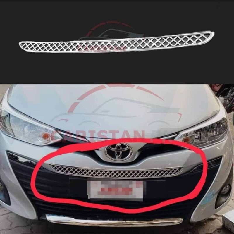 Toyota Yaris Mesh Grille Chrome Trim Toyota Yaris Mesh Grille Chrome Trim