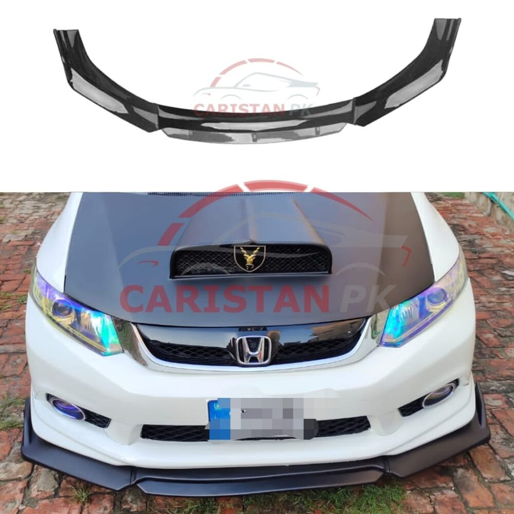 Universal Sedan Front Bumper Splitter 3 Piece