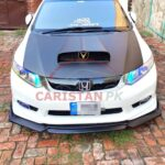 Universal Sedan Front Bumper Splitter 3 Piece 2