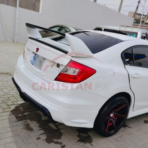 Unpainted ABS Plastic Mugen Style Trunk Spoiler 4 Piece 1