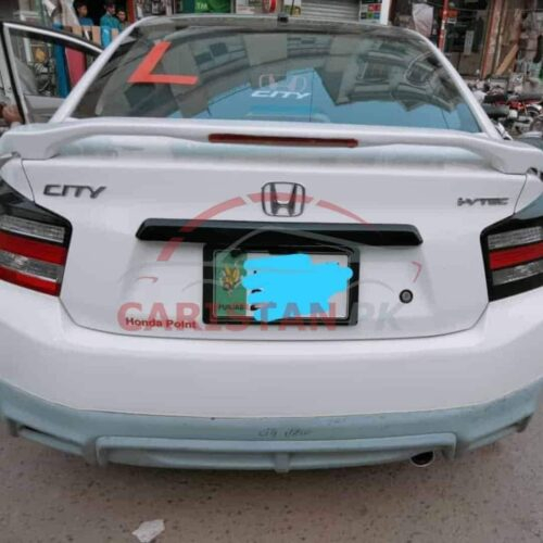 Unpainted Honda City Trunk Spoiler With LED Light 2009-21 3
