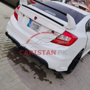 Unpainted Honda Civic Rebirth High-Grade Fiber Glass Sports Body Kit 4Pc Back