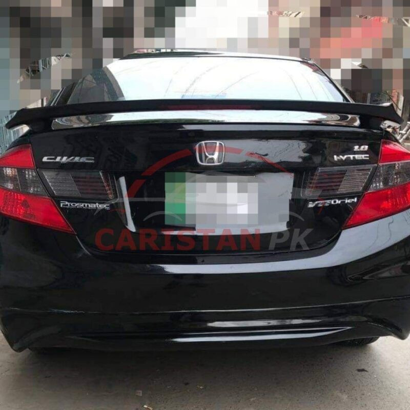 Unpainted Honda Civic Rebirth Spoiler With LED Light 1