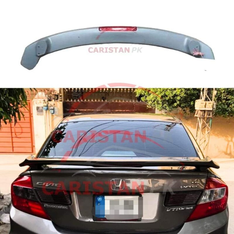 Unpainted Honda Civic Rebirth Spoiler With LED Light 3 Unpainted Honda Civic Rebirth Spoiler With LED Light 3