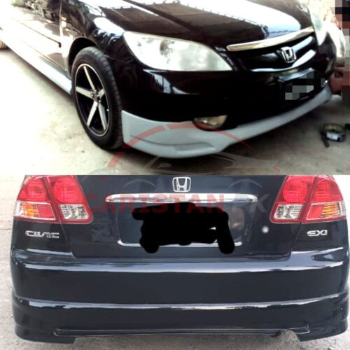 Unpainted Honda Civic High-Grade Fiber Glass Body Kit 2001-05 2 Pc