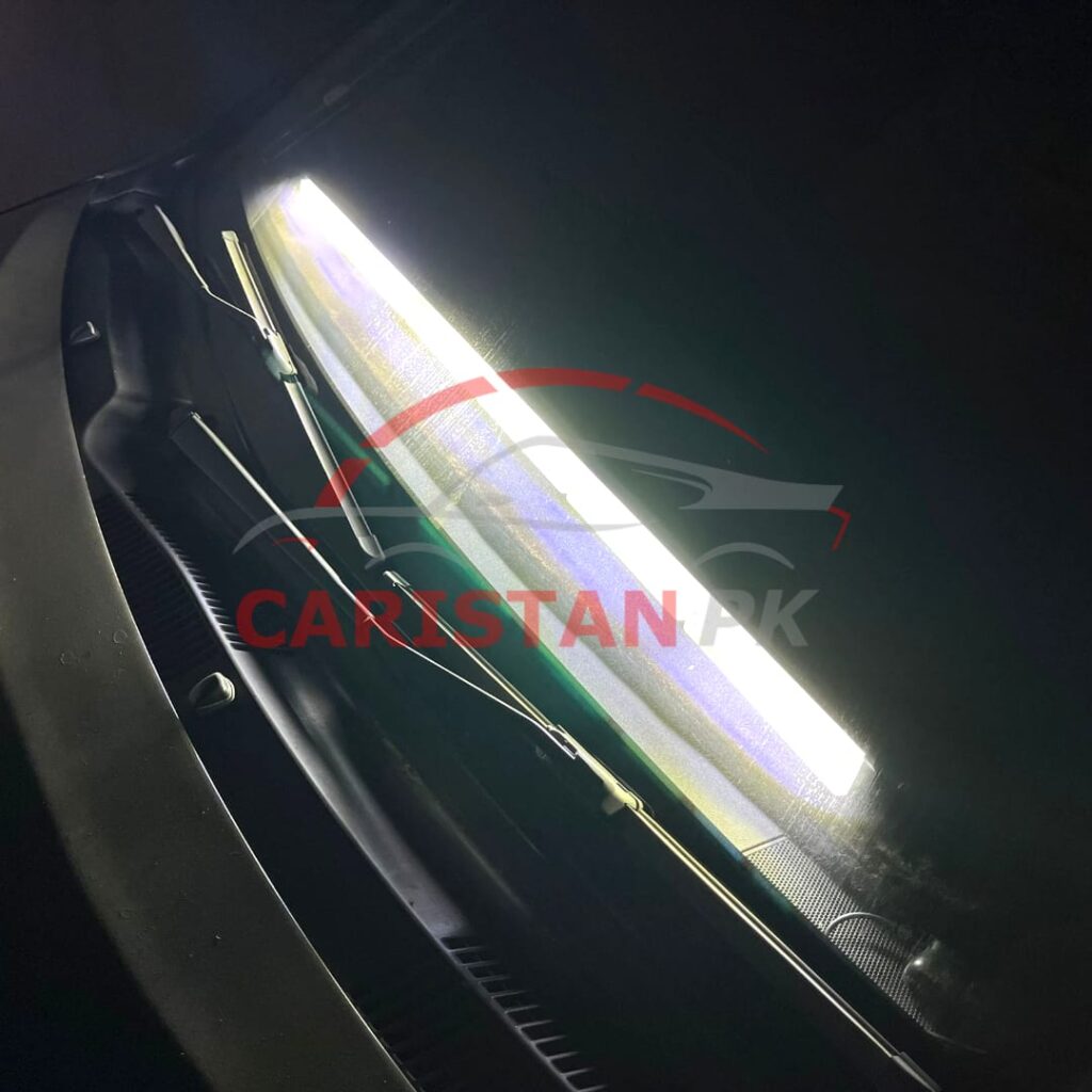 White DRL Dashboard Flasher Light 6 Bar With Multiple Patterns 3