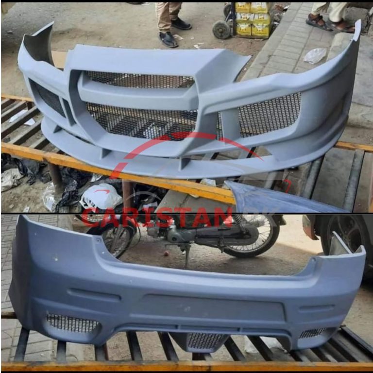 Unpainted Honda Civic Reborn Mugen Style Fiber Glass Body Kit 5PC 9