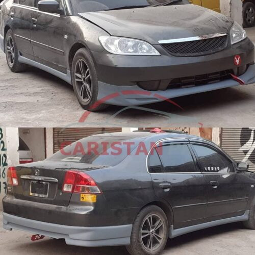 Unpainted Honda Civic High-Grade Fiber Glass Body Kit 2001-05 4Pc