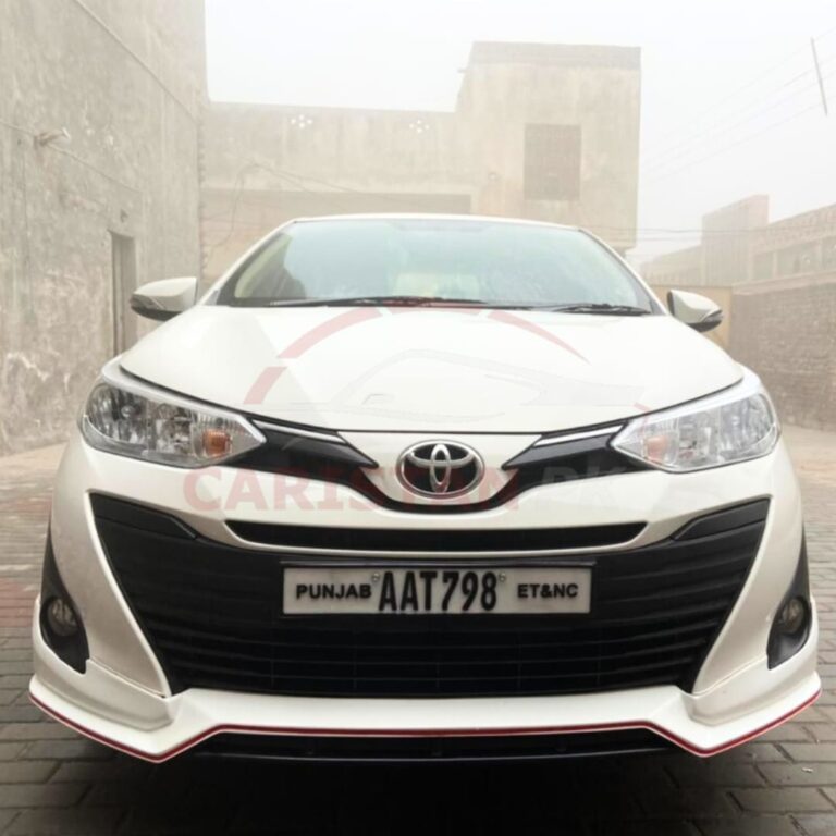 Unpainted Toyota Yaris Body Kit Fiber Glass 2 Piece 2