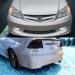 Unpainted Honda Civic High-Grade Fiber Glass Body Kit 2001-05 2 Pc
