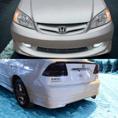 Unpainted Honda Civic High-Grade Fiber Glass Body Kit 2001-05 2 Pc