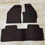 Toyota Prius Alpha Flat Style 7D Floor Mats Black With Red Stitch 2009-14 2