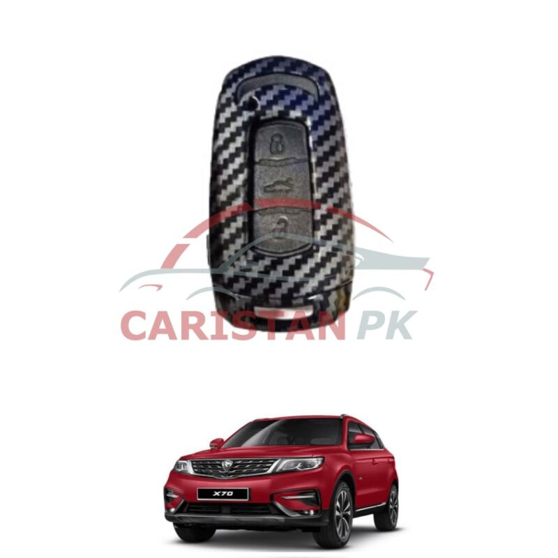 Proton X70 TPU Plastic Protection Key Cover Black Carbon Fiber Proton X70 TPU Plastic Protection Key Cover Black Carbon Fiber