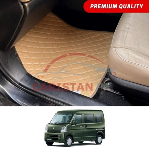Suzuki Every Flat Style 7D Floor Mats Beige Stitch 2019-24