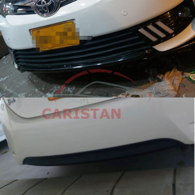 Toyota Corolla Carbon Fiber Lip Front & Back 2017-21 Toyota Corolla Carbon Fiber Lip Front & Back 2017-21