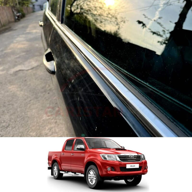 Toyota Hilux Vigo Window Chrome Weather Strip 2006-11 Model Toyota Hilux Vigo Window Chrome Weather Strip 2006-11 Model