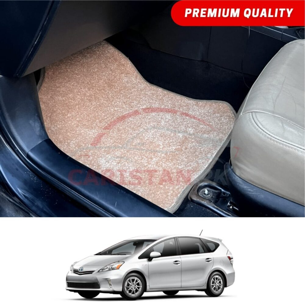Toyota Prius Alpha Premium Carpet Floor Mats Beige 2009-14