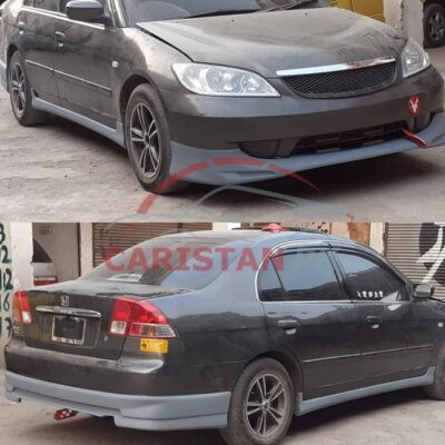 Unpainted Honda Civic High-Grade Fiber Glass Body Kit 2001-05 4Pc