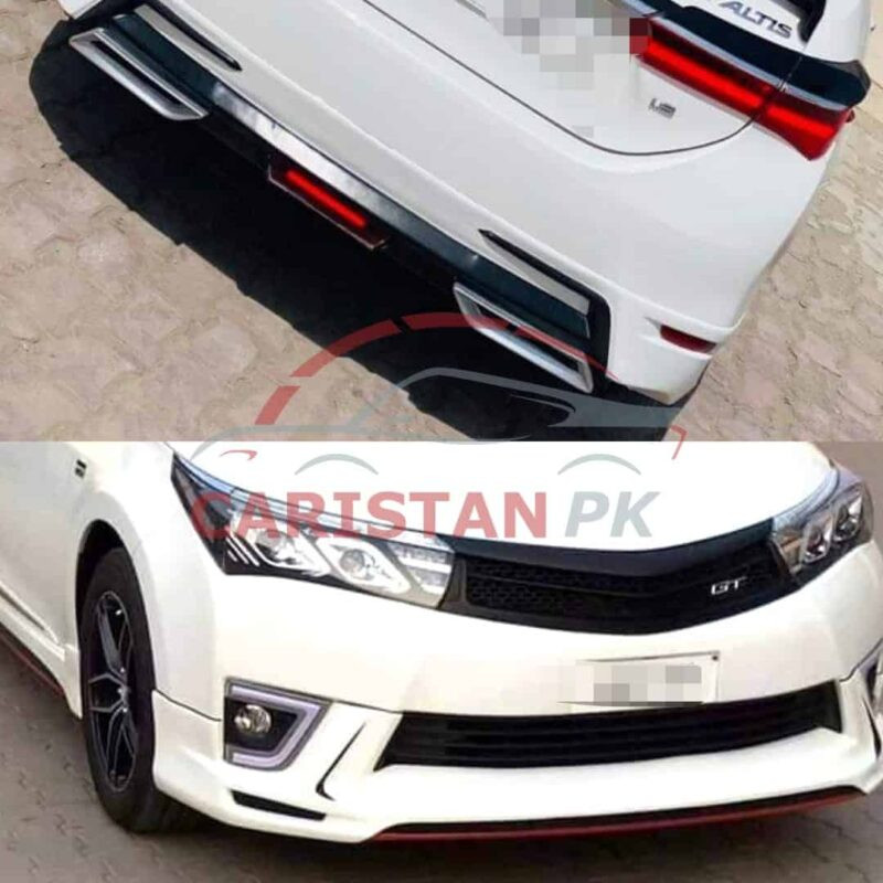 Unpainted Toyota Corolla Kantara Style Fiber Glass Body Kit 2014-16 4 Pc 5