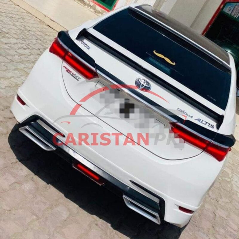 Unpainted Toyota Corolla Kantara Style Fiber Glass Body Kit 2014-16 4 Pc 9