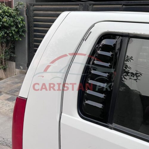 Suzuki Wagon R Quarter Glass Evo Louver Cover Vent Set Pakistan Variant Black 5