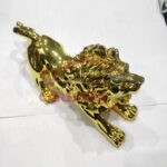 Lion Sculpture Golden For Car Dashboard 5