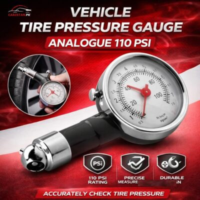 Vehicle Tire Pressure Gauge Analogue 110 PSI