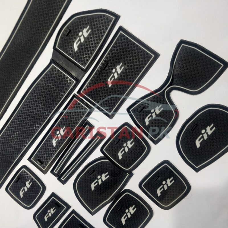 Honda Fit Non-Slip Interior Protection Mats White 2014-19 3