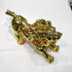 Lion Sculpture Golden For Car Dashboard 5