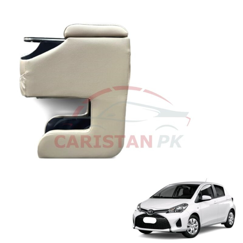Toyota Vitz Car Armrest Beige 2017-23 Toyota Vitz Car Armrest Beige 2017-23