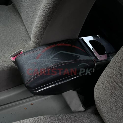 Universal Premium Leather Armrest With Cup Holder 5