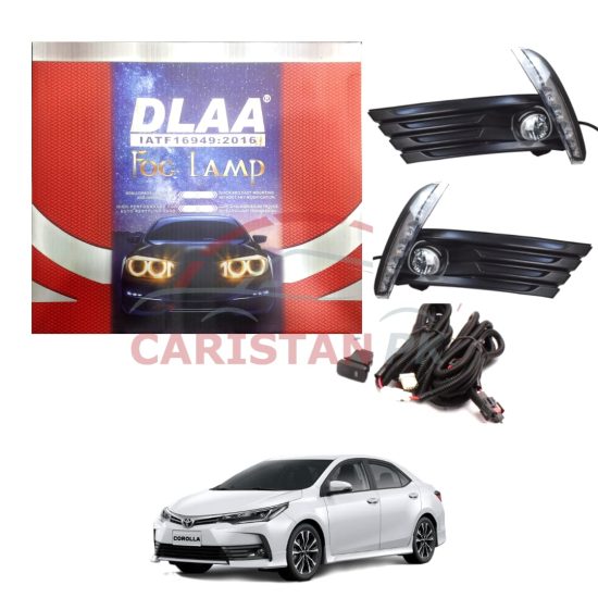 Toyota Corolla DLAA Fog Light Cover With DRL 2017-21