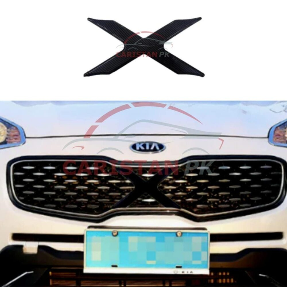 KIA Sportage Carbon Fiber X Grille Logo
