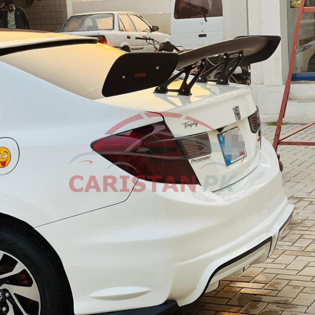 Premium Universal ABS Plastic Wing Spoiler With Metal Base 2