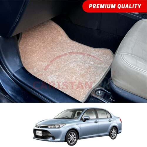 Toyota Corolla Axio Premium Carpet Floor Mats Beige 2014-25 Model