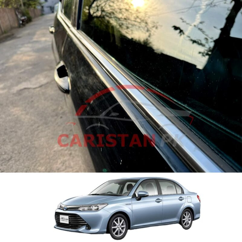Toyota Corolla Axio Window Chrome Weather Strip 2014-25 Toyota Corolla Axio Window Chrome Weather Strip 2014-25
