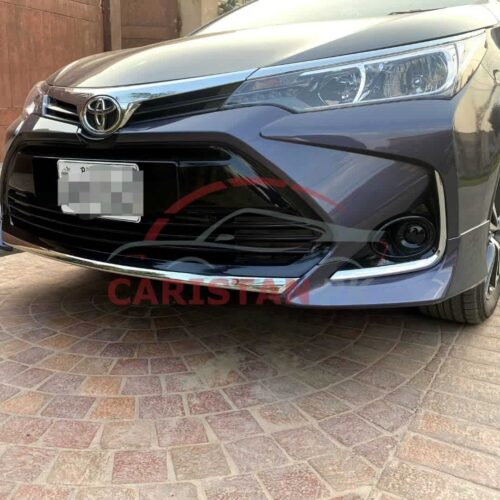 Toyota Corolla X Bumper Chrome Trim 3 Piece 3