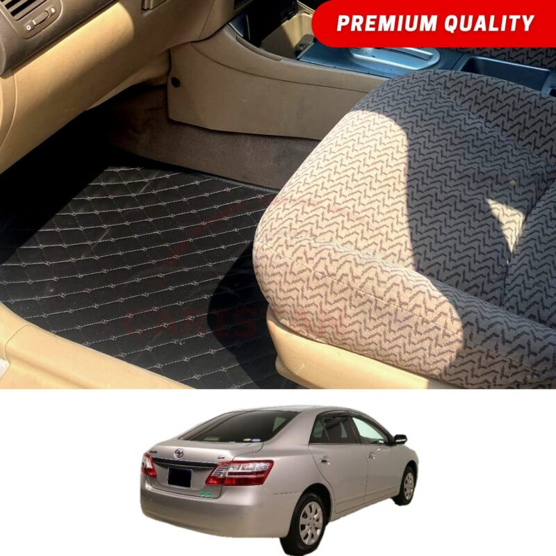 Toyota Premio Flat Style 7D Floor Mats Black 2007-15 Toyota Premio Flat Style 7D Floor Mats Black 2007-15