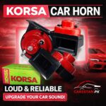 Korsa Car Horn Pan Pan Sound Korsa Car Horn Pan Pan Sound