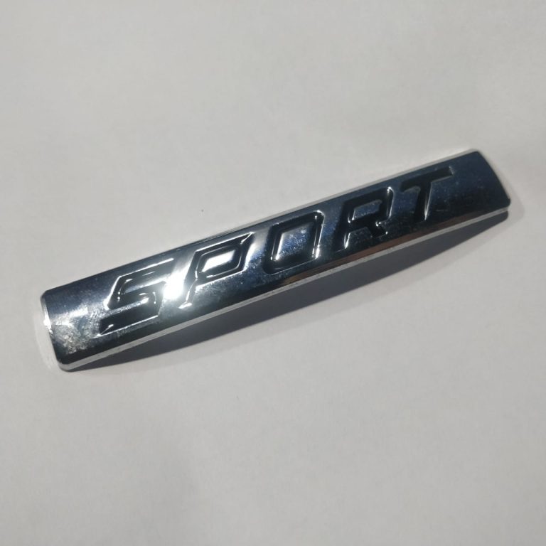 Sport Car Emblem Chrome Small 3