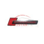 Super Charged Car Emblem Black Red