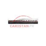 Super Charged Car Emblem Silver