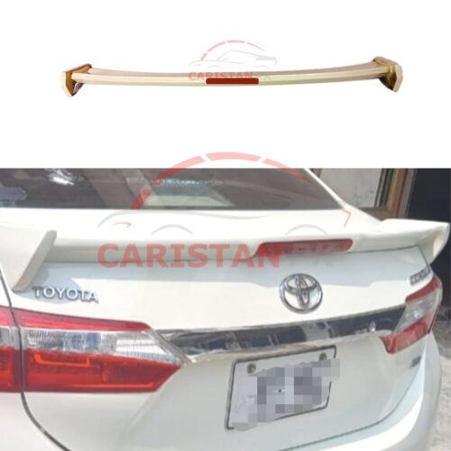 Unpainted Toyota Corolla TRD Trunk Spoiler With Light 2014-26