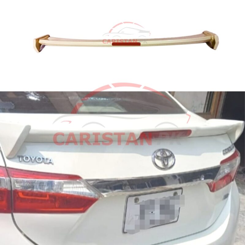 Unpainted Toyota Corolla TRD Trunk Spoiler With Light 2014-26