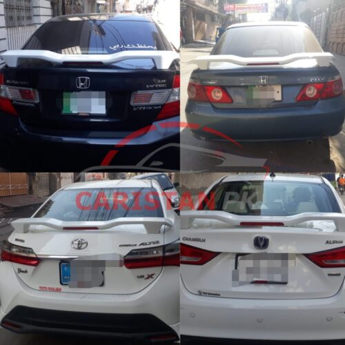 Unpainted Universal Sedan Spoiler With LED Light 2