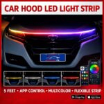 Car Hood LED Light Strip 5 Feet APP Control Multicolor Flexible Strip