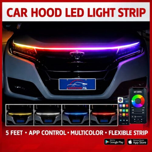Car Hood LED Light Strip 5 Feet APP Control Multicolor Flexible Strip